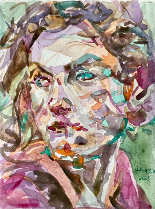 Wind continue blowing 绘画, 8.3x5.7 in