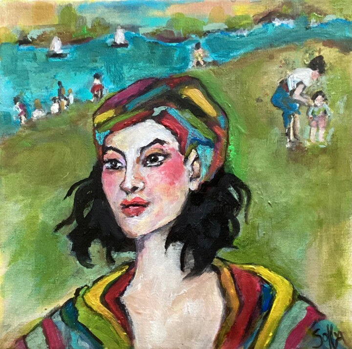 绘画,  7.9x7.9 in 
