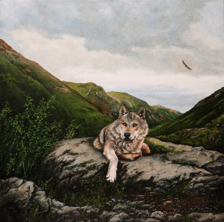 In the valley 绘画, 31.5x31.5 in