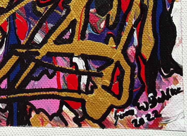 der hürdenläufer 绘画, 5.1x7.1 in