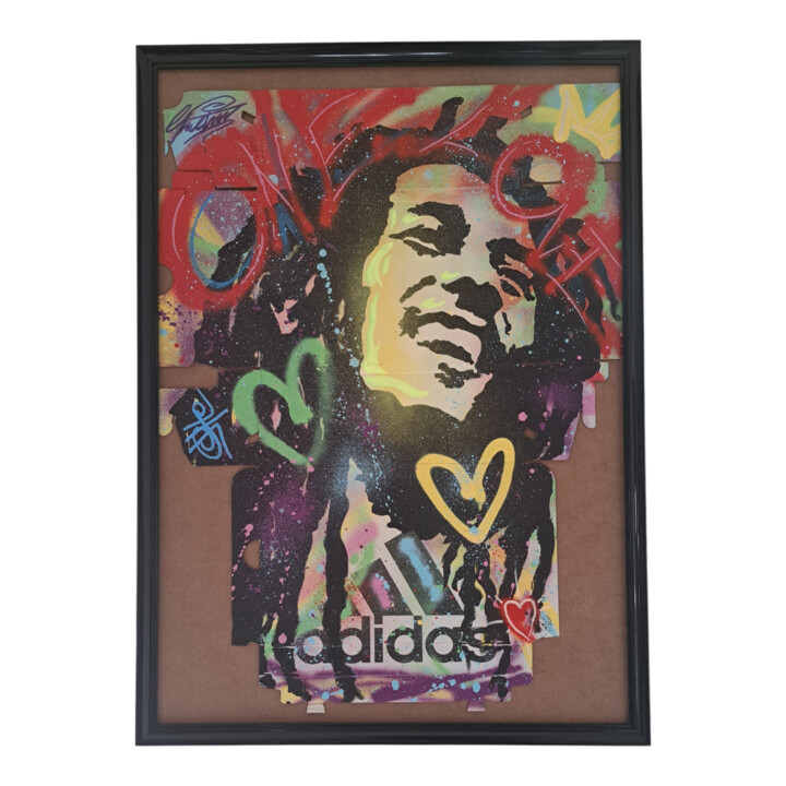 ONE LOVE Schilderij, 22,1x19,7 in