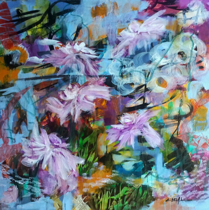 Les éphémères immortelles 绘画, 23.6x23.6 in