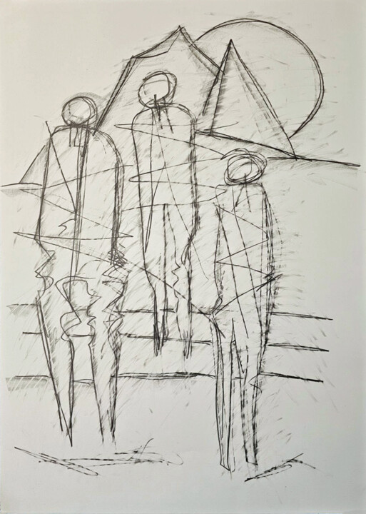 图画 标题为“study 2” 由Robert Winslow, 原创艺术品, 石墨