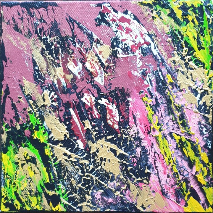Peinture intitulée "Éraflures" par Julie Verhague, Œuvre d'art originale, Acrylique Monté sur Châssis en bois