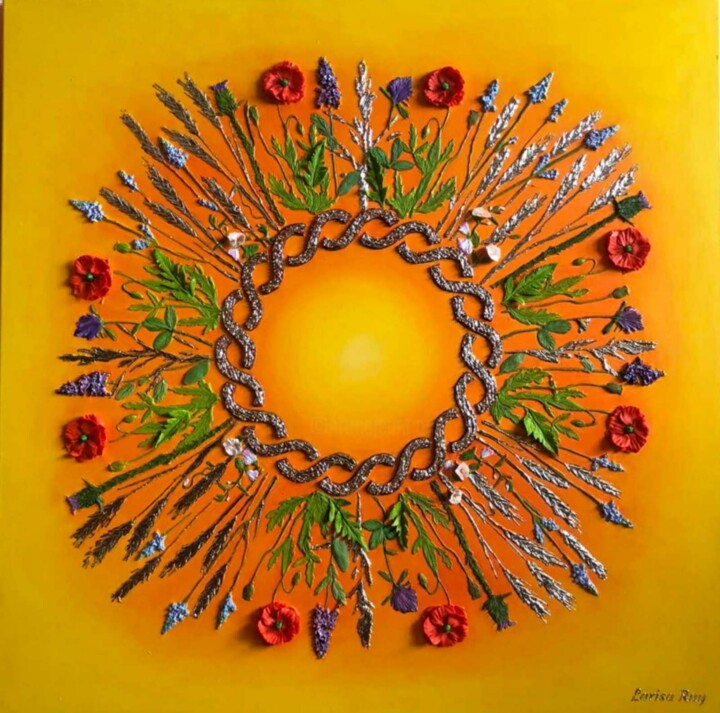 Flowers 绘画, 39.4x39.4 in