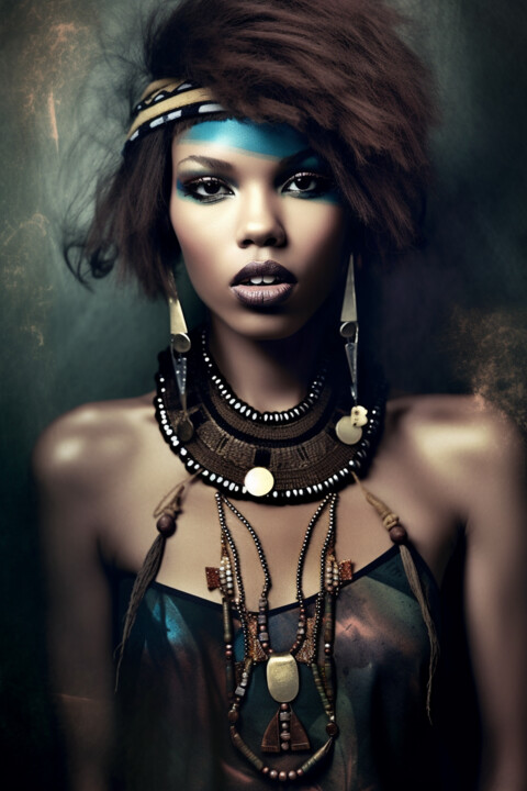 Ethnic elegy: fashionable vision 数字艺术