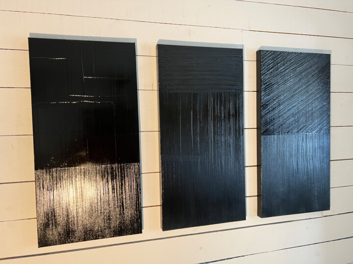 100 th Anniversary Pierre Soulages 绘画, 31.5x47.2 in