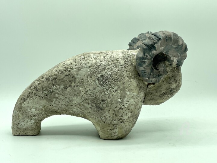 Le Bélier version argile 雕塑, 6.3x10.2 in