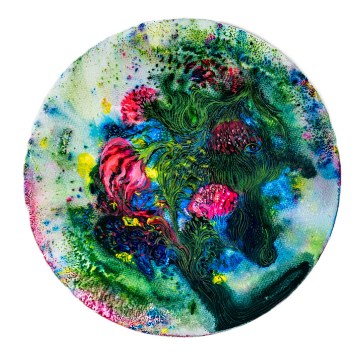 绘画,  7.9x7.9 in 
