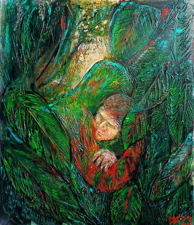 Votre étreinte 绘画, 27.6x23.6 in