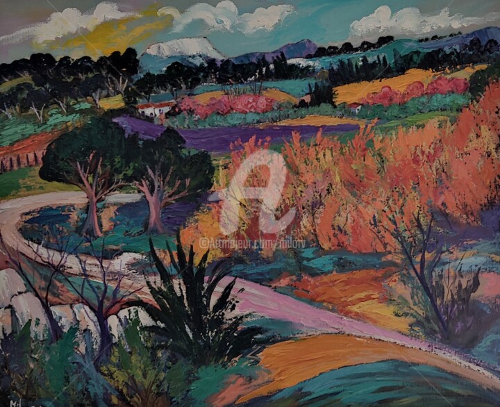 Les broussailles 绘画, 19.7x24 in