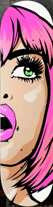 Pinky (SkateDeck) 绘画, 31.1x7.9 in