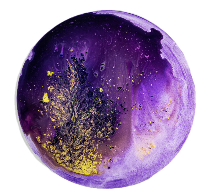 Air violet (violet air) 绘画, 23.6x23.6 in