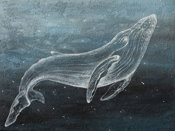 Universal whale 绘画, 23.6x31.5 in