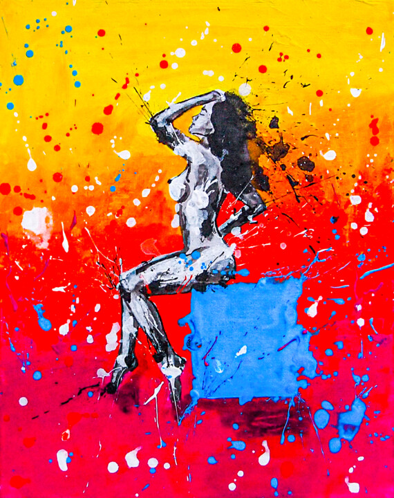 Hot Summer 12 绘画, 11.8x9.5 in