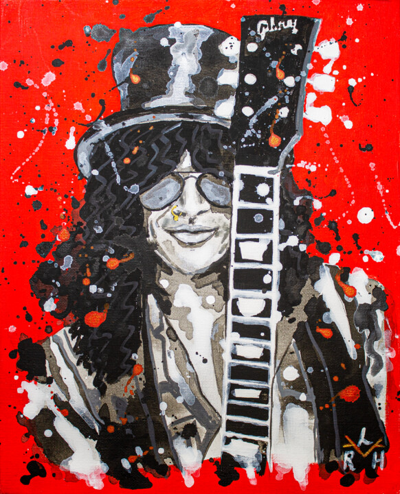 Slash 绘画, 11.8x9.5 in