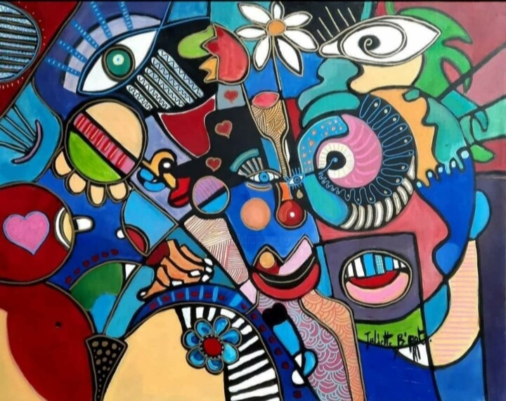 Rêve Felliniens 绘画, 36.2x39.4 in