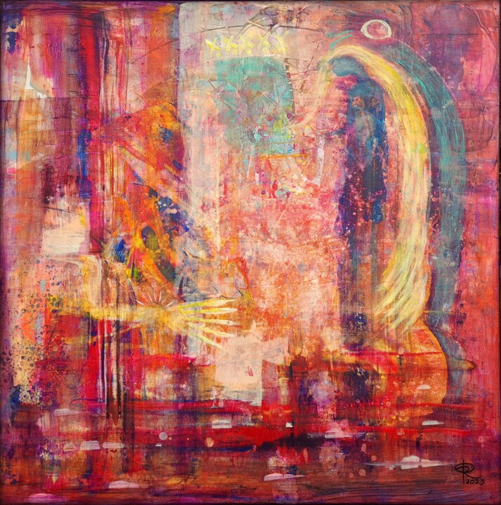HINGABE II 绘画, 39.4x39.4 in