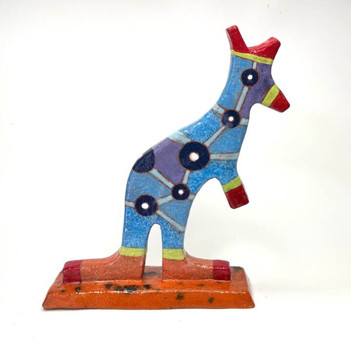Blue Danube Kangaroo 雕塑, 11x9.1 in