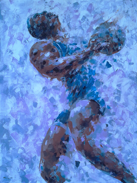 Caught in motion 绘画, 31.5x23.6 in