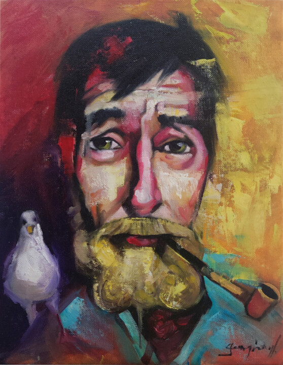 CAPITÃO 3 미술작품, 11.8x9.5 in