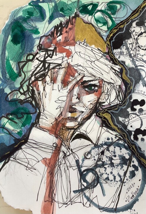 绘画,  9.1x6.3 in 