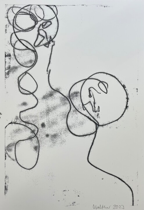 Young Woman With Child (II) 印花与版画, 12.6x8.7 in