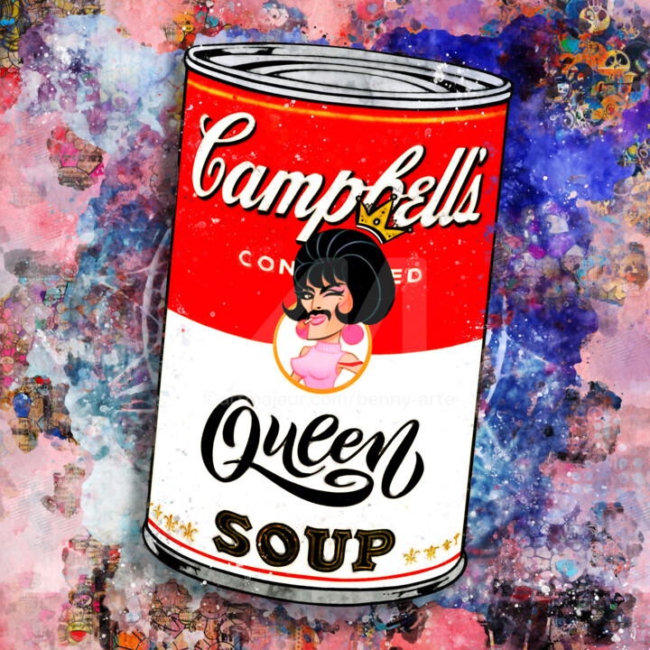 CAMPBELL'S : Queen 绘画, 19.7x19.7 in