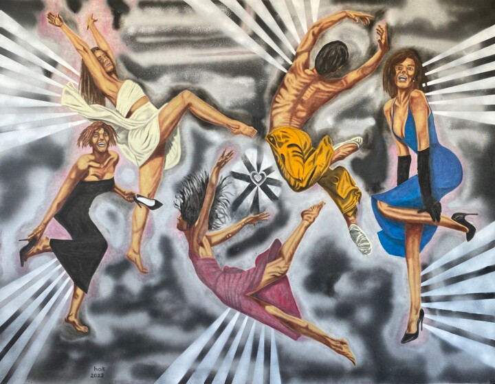 Free Spirit 绘画, 55.1x70.9 in