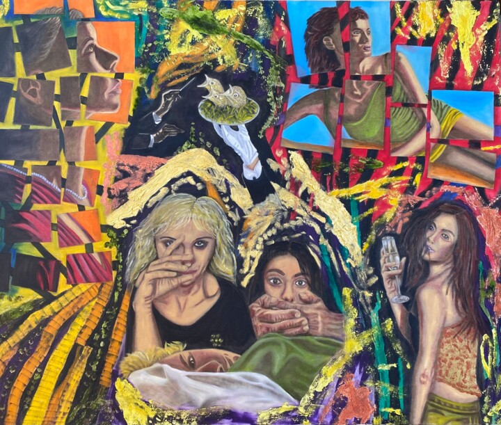 Puzzle of Love 绘画, 39.4x47.2 in