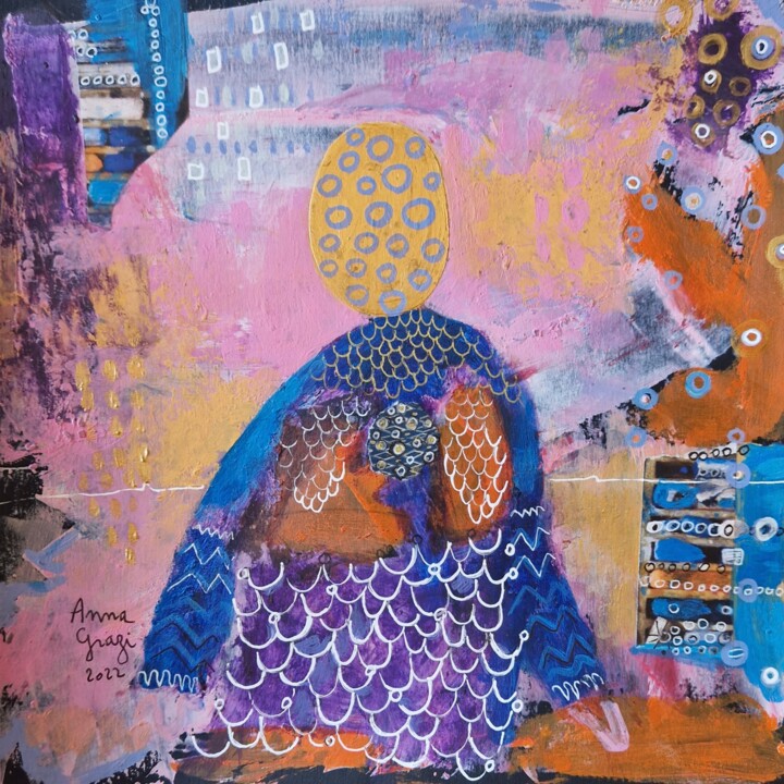 绘画,  7.9x7.9 in 