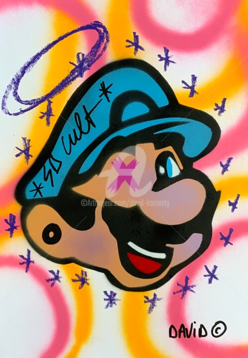 Mario 绘画, 15.8x11.8 in