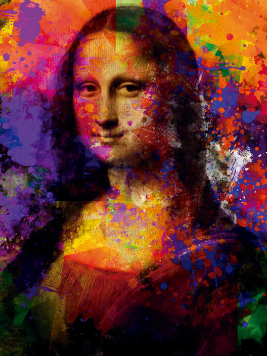 Digital Arts titled "Mona pop/XL large o…" by Javier Diaz, Original Artwork, Digital Print