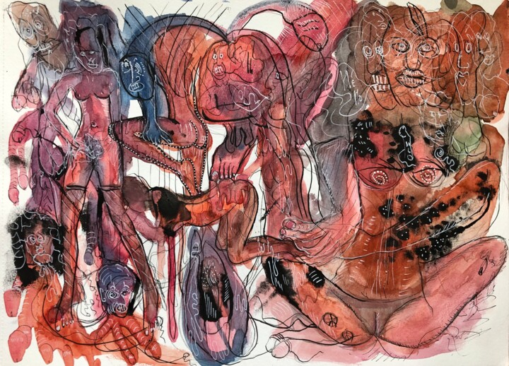 绘画,  11.7x16.5 in 