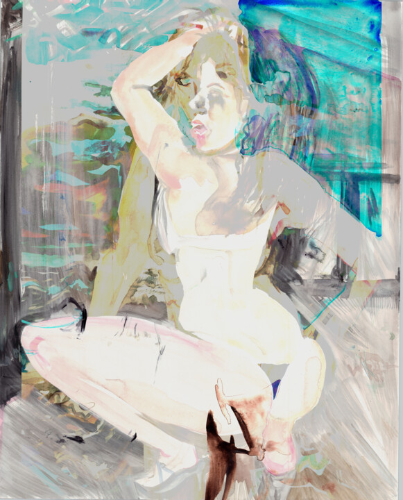 Agony 1 绘画, 19.9x16 in