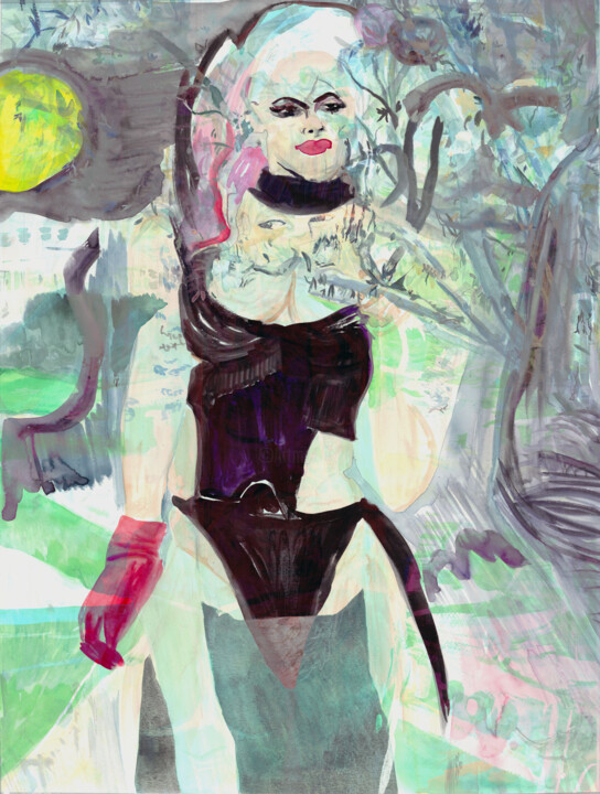 Gaga Thought Of A Rap Lyric 绘画, 23.9x18 in