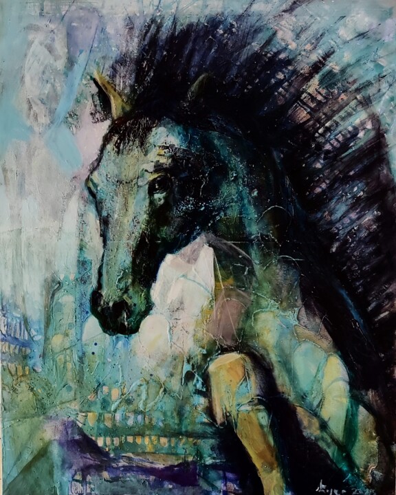 Huragan 绘画, 39.4x31.5 in