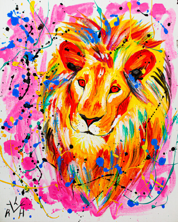 The King 绘画, 17.7x13.8 in