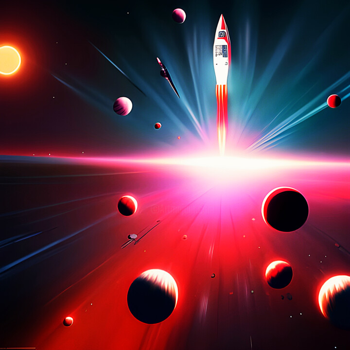 Starship Fire 数字艺术