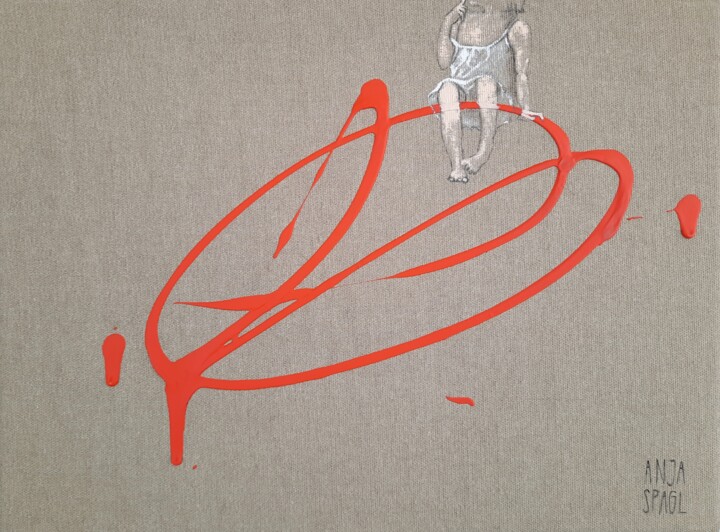 Out of the Picture 绘画, 11.8x15.8 in