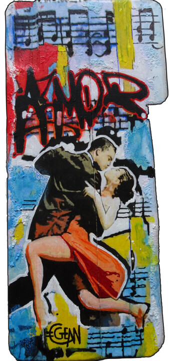 TOT 22 - TANGO 绘画, 19.7x9.1 in