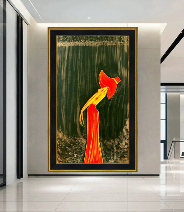 The Hat 绘画, 31.5x15.8 in