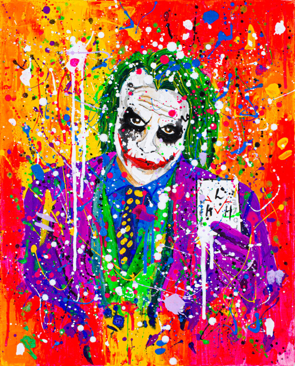 Joker 绘画, 19.7x15.8 in