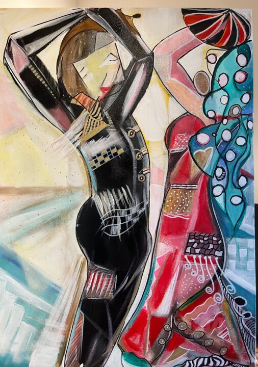 Flamenco 绘画, 31.5x23.6 in