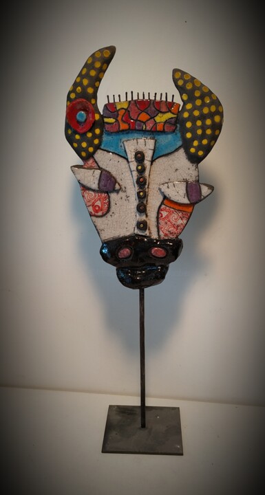 Masque Vachement Belle 雕塑, 16.1x6.3 in