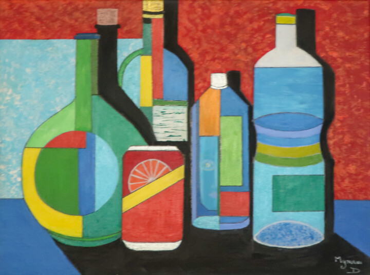 Boissons 绘画, 11.8x15.8 in