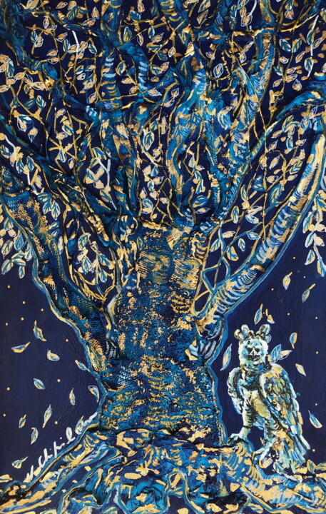 Peinture intitulée "The Harpy Tree" par Nathalia Chipilova, Œuvre d'art originale, Acrylique