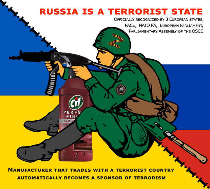 Russia is a terrorist state 数字艺术