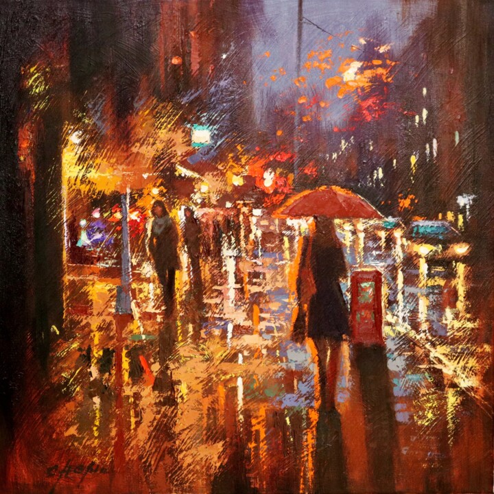Lafayette Street 绘画, 24x24 in