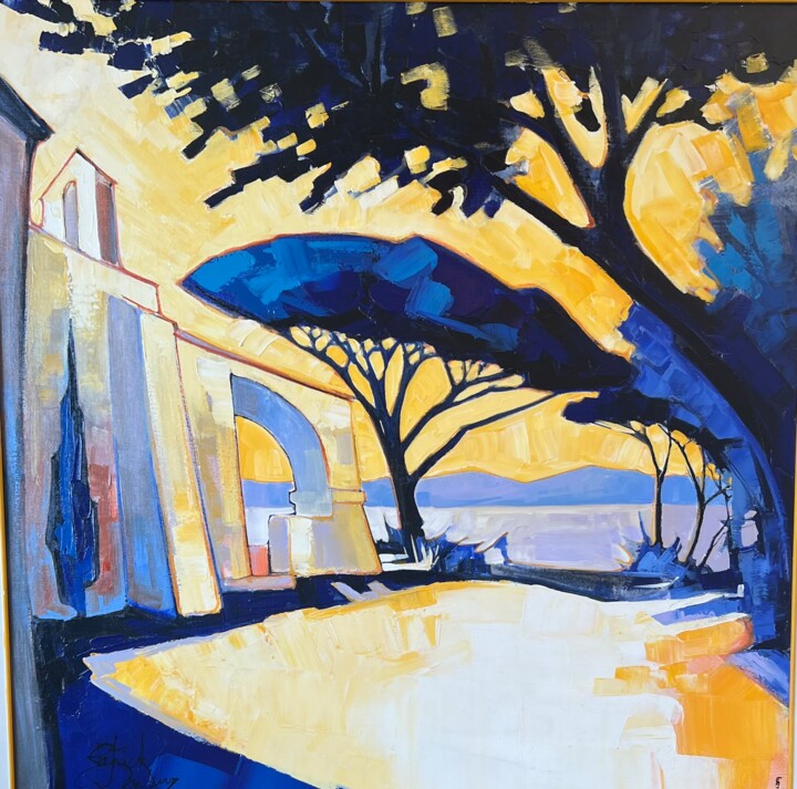 Saint Tropez 绘画, 37.4x37.4 in